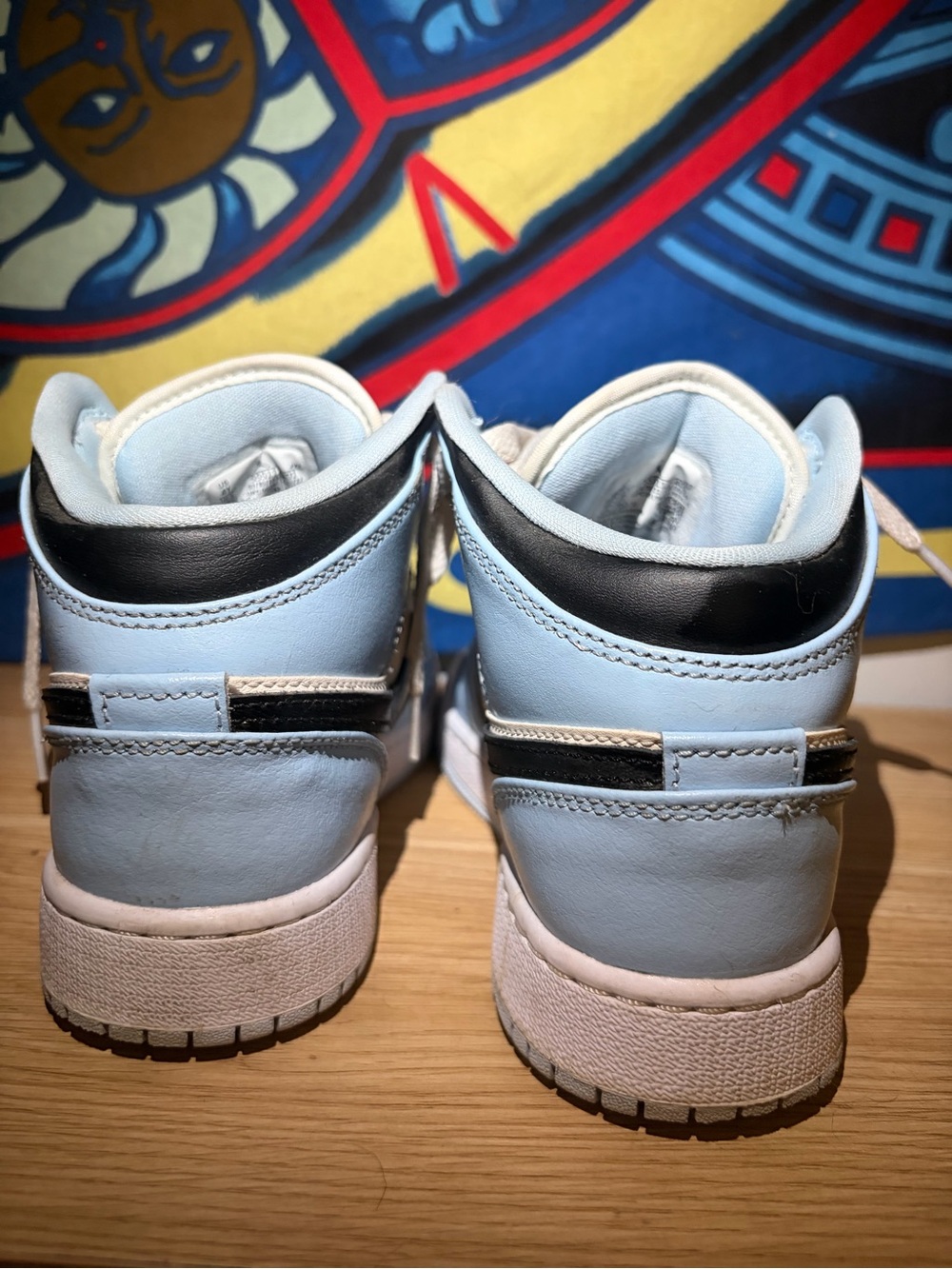 Jordan Kids Low Top Sneakers - Light Blue & Black - Picture 3 of 4